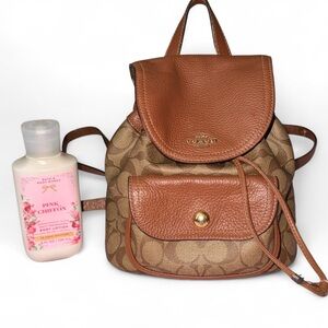 Authentic 🤎Coach Tan and Brown Women's Backpack